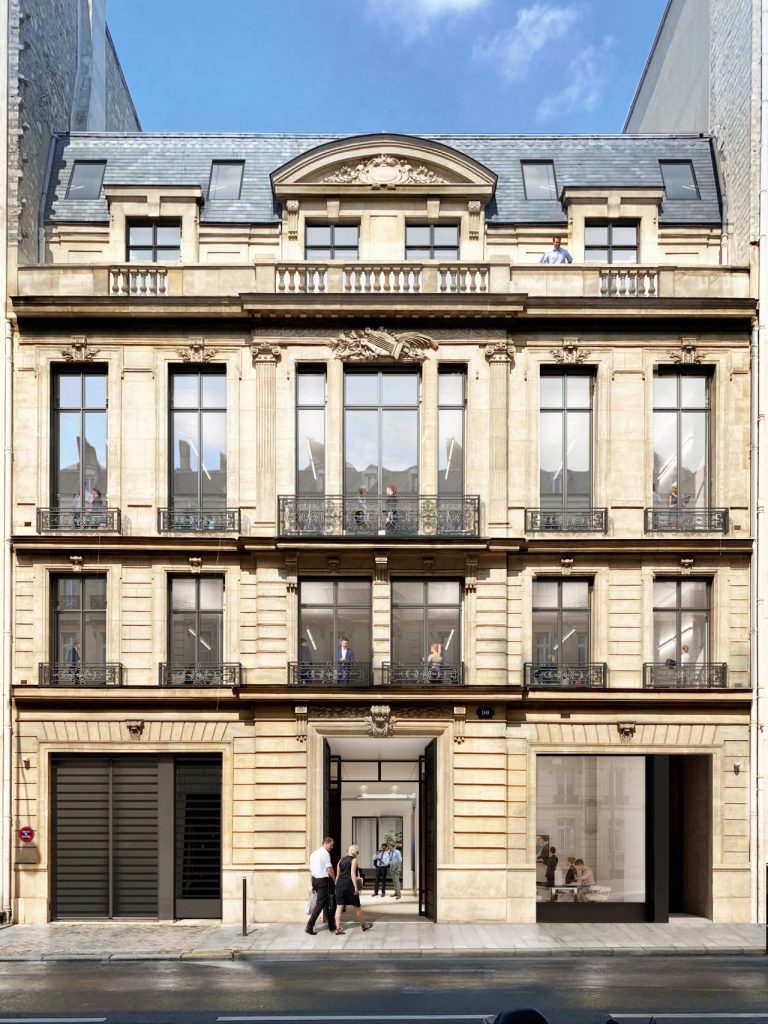 Façade du bâtiment Evercore à Paris